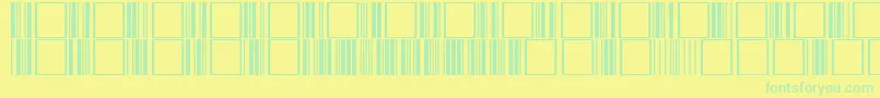 fuente Code3of9Regular – Fuentes Verdes Sobre Fondo Amarillo