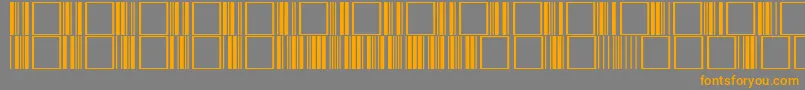 Code3of9Regular Font – Orange Fonts on Gray Background