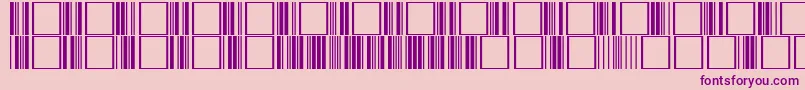 Code3of9Regular Font – Purple Fonts on Pink Background