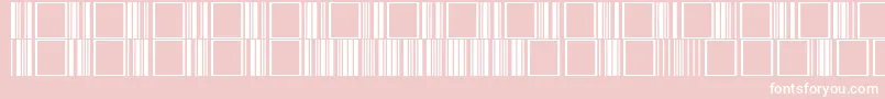 Code3of9Regular Font – White Fonts on Pink Background