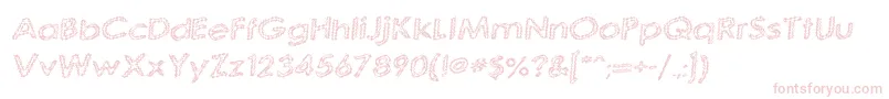 QuaverlyG98 Font – Pink Fonts on White Background