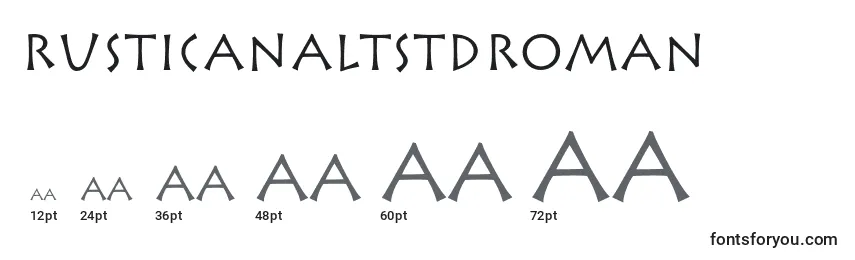RusticanaltstdRoman Font Sizes