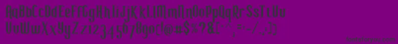 MySevenTs Font – Black Fonts on Purple Background