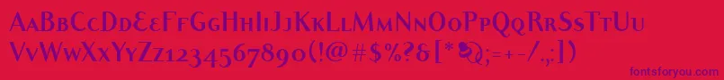 DyadisscitcT Font – Purple Fonts on Red Background