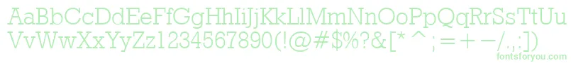 Więcej informacji o czcionce Rodeolight Czcionka Rodeolight – zielone czcionki