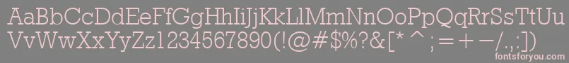 Rodeolight Font – Pink Fonts on Gray Background
