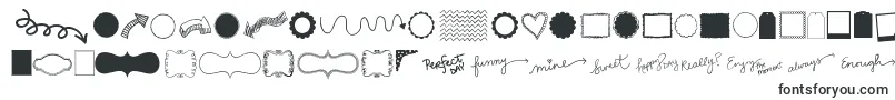 Kg Flavor And Frames Three Font – Shape Fonts