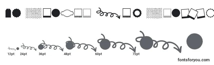 Rozmiary czcionki Kg Flavor And Frames Three