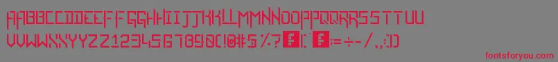 RazorEphinea Font – Red Fonts on Gray Background