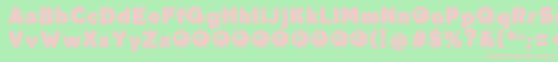 BolaOchoCollegeFontFfp Font – Pink Fonts on Green Background