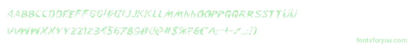 Flesheatingwhackital Font – Green Fonts