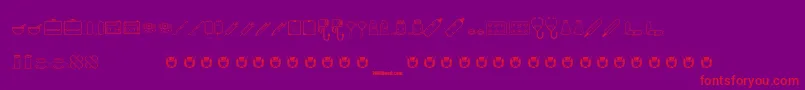 fuente KawaiiMedical – Fuentes Rojas Sobre Fondo Morado