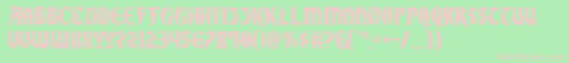 Sable Font – Pink Fonts on Green Background