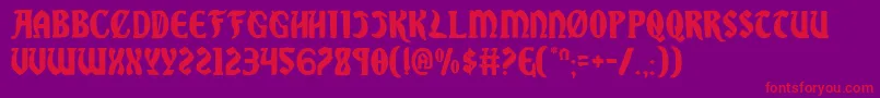 Sable Font – Red Fonts on Purple Background