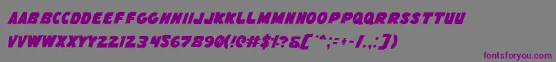 fuente FlyingLeatherneck – Fuentes Moradas Sobre Fondo Gris