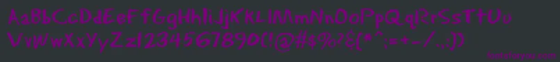 Erasdust Font – Purple Fonts on Black Background
