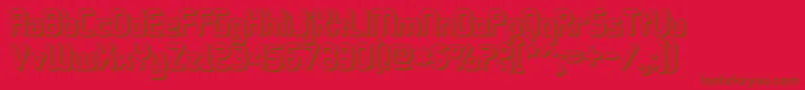 11s01BlackTuesdayOffset Font – Brown Fonts on Red Background