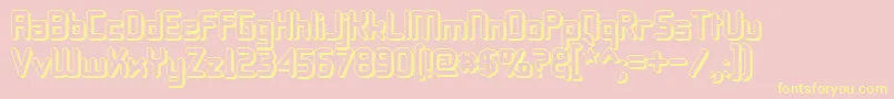 11s01BlackTuesdayOffset Font – Yellow Fonts on Pink Background