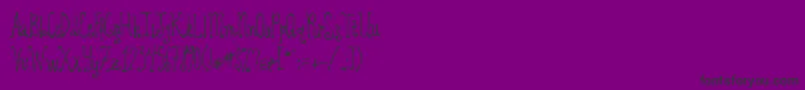 Revolvingdoor Font – Black Fonts on Purple Background