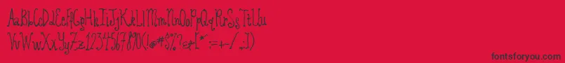 Revolvingdoor Font – Black Fonts on Red Background