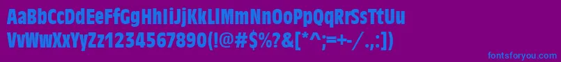 AntiqueolitconBold Font – Blue Fonts on Purple Background