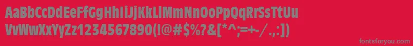 AntiqueolitconBold Font – Gray Fonts on Red Background