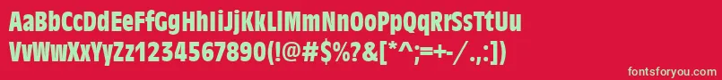 AntiqueolitconBold Font – Green Fonts on Red Background
