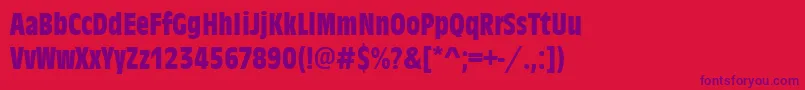 AntiqueolitconBold-Schriftart – Violette Schriften auf rotem Hintergrund
