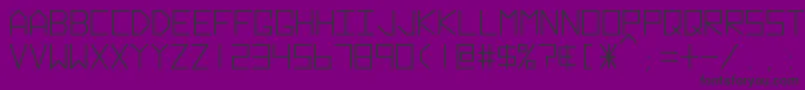 HyperspaceBold Font – Black Fonts on Purple Background