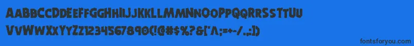 Horroweenbold Font – Black Fonts on Blue Background