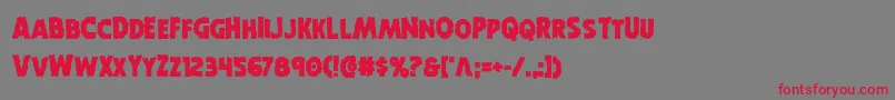 フォントHorroweenbold – 赤い文字の灰色の背景