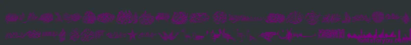 Besmellah3 Font – Purple Fonts on Black Background