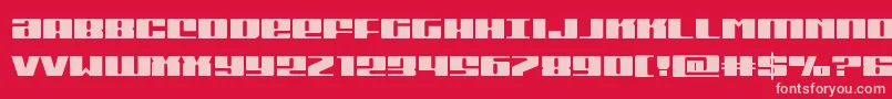 Michigan Font – Pink Fonts on Red Background