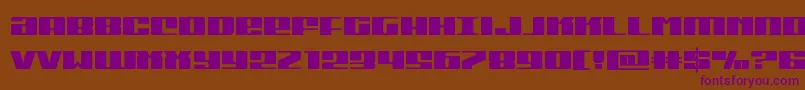 Michigan Font – Purple Fonts on Brown Background