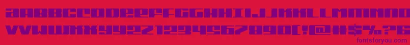 Michigan Font – Purple Fonts on Red Background