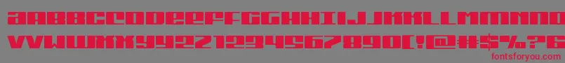 Michigan Font – Red Fonts on Gray Background