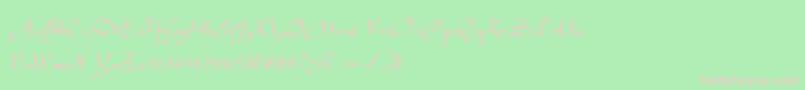 Eldente Font – Pink Fonts on Green Background