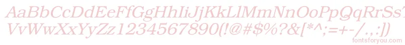 BookmanItalic Font – Pink Fonts on White Background