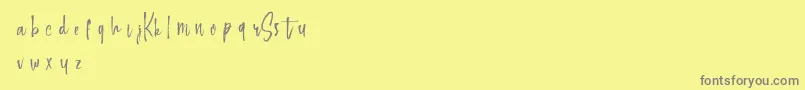 fuente Keepscrollingdemo – Fuentes Grises Sobre Fondo Amarillo