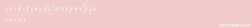 fuente Keepscrollingdemo – Fuentes Blancas Sobre Fondo Rosa