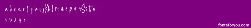 Police Keepscrollingdemo – polices blanches sur fond violet