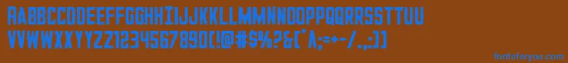 More about GiIncognito Font GiIncognito Font – Blue Fonts on Brown Background