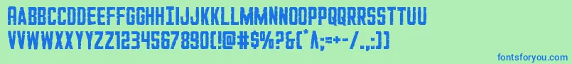 GiIncognito Font – Blue Fonts on Green Background