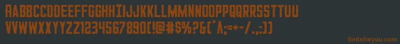 GiIncognito-Schriftart – Braune Schriften auf schwarzem Hintergrund