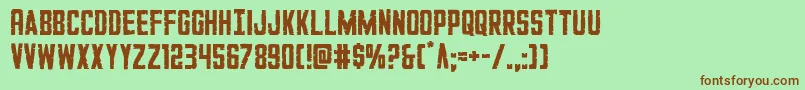 GiIncognito Font – Brown Fonts on Green Background