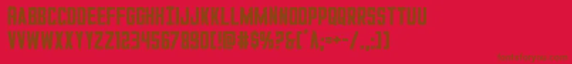 More about GiIncognito Font GiIncognito Font – Brown Fonts on Red Background
