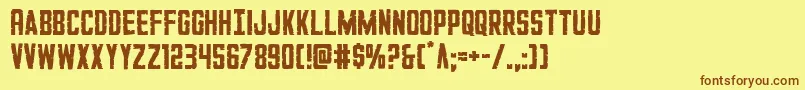 GiIncognito Font – Brown Fonts on Yellow Background