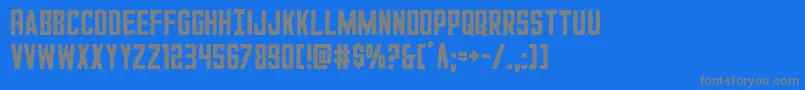 GiIncognito Font – Gray Fonts on Blue Background