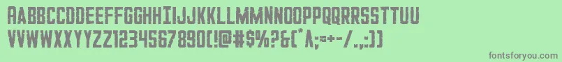 GiIncognito Font – Gray Fonts on Green Background