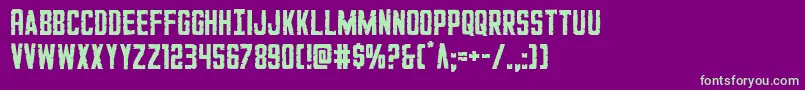 GiIncognito Font – Green Fonts on Purple Background